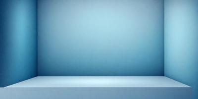 The primary subject of the image is a blue wall. The setting is a room with a blue wall, and the visual style is a photo. The dominant colors are blue, and the overall atmosphere is calm and serene.