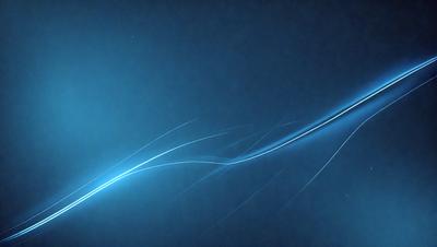 The primary subject of the image is a blue background with a blue light streak. The setting is a dark blue sky, and the visual style is digital art. The colors and mood of the image are predominantly blue, creating a calm and serene atmosphere.