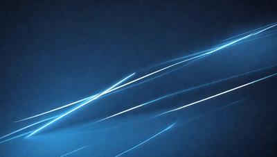 The primary subject of the image is a blue background with a pattern of light streaks or lines. The setting appears to be a dark room, and the visual style is a combination of digital art and illustration. The colors and mood of the image are predominantly dark and moody, with the blue background providing a contrasting element.