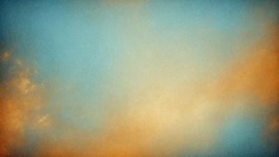 The primary subject of the image is a cloudy sky. The setting is a blue background, and the visual style appears to be a photo. The sky is filled with clouds, creating a somewhat moody atmosphere.