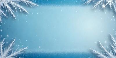 The primary subject of the image is a blue background with white snowflakes. The setting is a winter scene, and the visual style is a digital art or illustration. The dominant colors are blue and white, creating a calm and serene atmosphere.