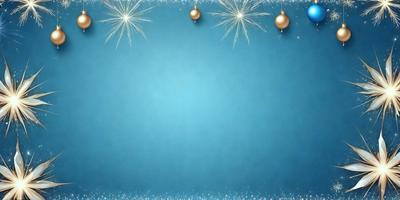 The primary subject of the image is a blue background with gold stars. The setting is a blue wall, and the visual style is digital art. The dominant colors are blue and gold, creating a calm and serene atmosphere.
