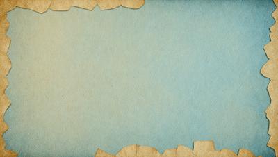 The primary subject of the image is a blank piece of paper with a blue background. The setting is a creative and artistic environment, possibly a workspace or a studio. The visual style is a combination of a photo and a drawing, giving the image a unique and creative appearance. The colors and mood of the image are predominantly blue, which adds to the overall atmosphere of the scene.