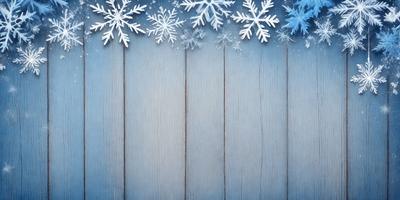 The primary subject of the image is a wooden wall with a blue background. The setting is a room with a wooden surface, and the visual style is a photo. The dominant colors are blue and white, creating a calm and serene atmosphere.