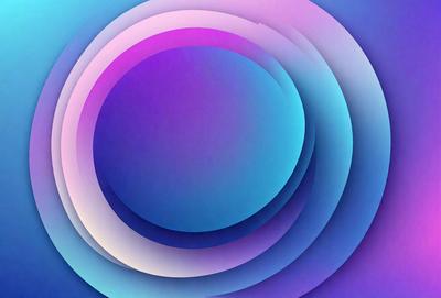 The primary subject of the image is a large, colorful circle. The circle is composed of various shades of blue and purple, creating a visually striking and vibrant scene. The setting is a blue and purple background, which further enhances the overall visual style of the image. The circle appears to be a digital art or illustration, showcasing a unique and creative design. The colors and mood of the image are lively and energetic, evoking a sense of excitement and dynamism.