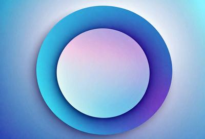 The primary subject of the image is a large, round, blue and purple circle. The circle is the main object, scene, or focus of the image. The setting or background of the image is a blue and purple gradient, which adds to the overall atmosphere of the image. The visual style of the image is digital art, as it appears to be a digital creation. The colors and mood of the image are predominantly blue and purple, creating a sense of calmness and tranquility.