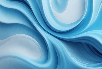 The primary subject of the image is a blue, swirling, and flowing pattern. The setting is a blue background, which creates a visually striking contrast with the swirling pattern. The visual style is a digital art or illustration, as the swirling pattern appears to be a digital creation. The dominant colors are blue and white, creating a calm and soothing atmosphere.