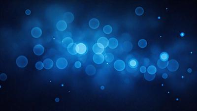 The primary subject of the image is a blue background with a pattern of blue and white lights. The setting appears to be a dark space, possibly a night sky. The visual style of the image is a digital art or illustration, as it features a unique and artistic pattern of lights. The colors and mood of the image are predominantly blue, creating a calm and serene atmosphere.