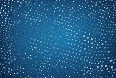 The primary subject of the image is a blue background with white dots. The setting is a dark blue sky, and the visual style is a pattern of white dots on a blue background. The colors and mood of the image are predominantly dark blue and white, creating a calm and serene atmosphere.