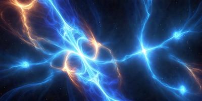 The primary subject of the image is a blue, swirling, and glowing light, which appears to be a nebula or a galaxy. The setting is a dark, starry sky, with the light source being the main focus of the image. The visual style is a combination of a photo and digital art, creating a unique and captivating representation of the celestial scene. The colors and mood of the image are predominantly blue, with a sense of wonder and awe, as the viewer
