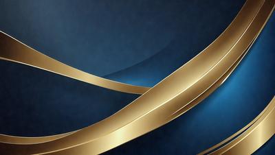 The primary subject of the image is a gold spiral pattern. The setting is a blue background, which creates a contrasting and visually appealing effect. The visual style is a combination of digital art and illustration, giving the image a unique and artistic appearance. The dominant colors are gold and blue, creating a sense of elegance and sophistication.