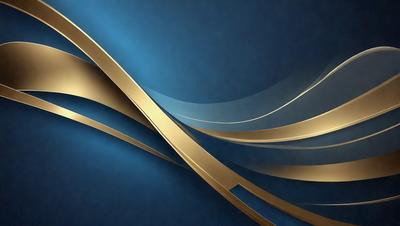 The primary subject of the image is a gold and blue design, which appears to be a digital art or illustration. The setting is a blue background, and the visual style is a combination of gold and blue colors, creating a sense of elegance and sophistication. The overall atmosphere of the image is one of beauty and artistic expression.