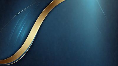 The primary subject of the image is a blue background with a gold design. The setting is a wall, and the visual style is a combination of digital art and illustration. The dominant colors are blue and gold, creating a calm and sophisticated atmosphere.