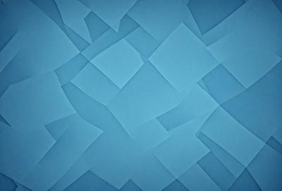 The primary subject of the image is a blue, geometric pattern. The setting is a blue background, and the visual style appears to be a digital art or illustration. The dominant colors are blue and white, creating a calm and soothing atmosphere.