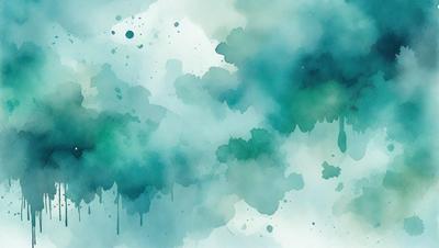 The primary subject of the image is a painting of a tree with green leaves. The setting is a watercolor painting, which gives it a unique and artistic visual style. The colors and mood of the painting are predominantly green, creating a serene and natural atmosphere.