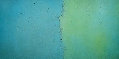 The primary subject of the image is a wall with a blue and green color scheme. The setting is a room with a green wall and a blue wall, creating a visually interesting contrast. The visual style of the image is a close-up of the wall, showcasing the colors and textures. The dominant colors are blue and green, giving the wall a vibrant and lively appearance.