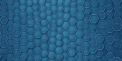 The primary subject of the image is a blue tile wall with a hexagonal pattern. The setting is a room with a blue tile floor. The visual style is a close-up of the blue tile wall, showcasing the hexagonal pattern. The dominant colors are blue and white, creating a calm and soothing atmosphere.