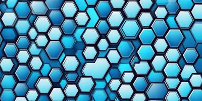The primary subject of the image is a blue and white geometric pattern. The setting is a blue background, and the visual style appears to be a digital art or illustration. The dominant colors are blue and white, creating a calm and soothing atmosphere.