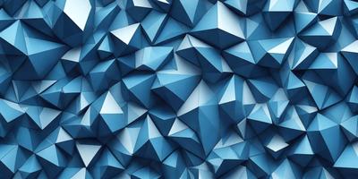 The primary subject of the image is a blue and white geometric pattern. The setting is a blue background, and the visual style is a digital art or illustration. The dominant colors are blue and white, creating a calm and soothing atmosphere.