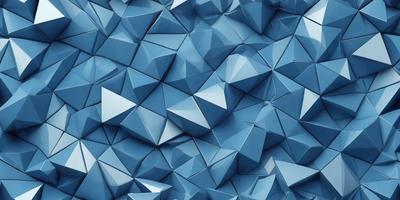The primary subject of the image is a blue, geometric pattern made up of triangles. The setting is a blue background, which creates a visually striking contrast with the pattern. The visual style is a combination of digital art and illustration, as the triangles are arranged in a complex and intricate manner. The dominant colors are blue and white, giving the image a clean and modern appearance. The overall atmosphere is one of creativity and artistic expression.