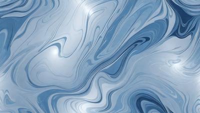 The primary subject of the image is a blue and white swirling pattern, which appears to be a digital art or illustration. The setting is a blue background, and the visual style is a combination of digital art and illustration. The dominant colors are blue and white, creating a calm and soothing atmosphere.