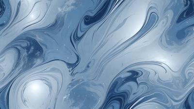 The primary subject of the image is a blue and white swirling pattern, which appears to be a digital art or illustration. The setting is a blue and white background, possibly a wall or a surface. The visual style is a combination of digital art and illustration, creating a unique and captivating design. The colors and mood of the image are predominantly blue and white, giving it a calm and soothing atmosphere.