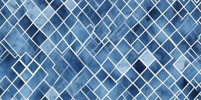 The primary subject of the image is a blue and white patterned tile. The setting is a blue and white tiled wall, which serves as the background. The visual style is a combination of a photo and digital art, creating a unique and intricate design. The dominant colors are blue and white, giving the image a calm and soothing atmosphere.