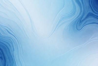 The primary subject of the image is a blue and white swirling pattern. The setting is a blue background, and the visual style appears to be a digital art or illustration. The dominant colors are blue and white, creating a calm and soothing atmosphere.