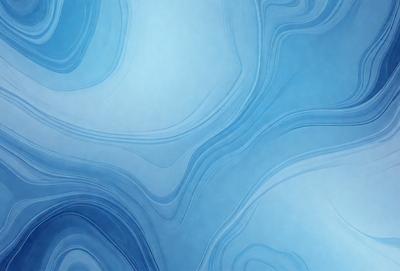 The primary subject of the image is a blue and white swirling pattern, which appears to be a digital art or illustration. The setting is a blue background, and the visual style is a combination of digital art and illustration. The dominant colors are blue and white, creating a calm and soothing atmosphere.