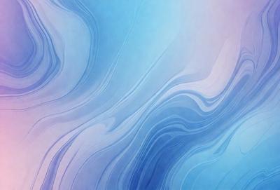 The primary subject of the image is a blue and white ocean wave. The setting is a blue ocean, and the visual style is a digital art or illustration. The dominant colors are blue and white, creating a serene and calming atmosphere.