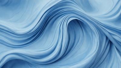 The primary subject of the image is a blue wave, which is the main focus of the scene. The wave is depicted in a digital art style, giving it a unique and visually appealing appearance. The setting is a blue background, which complements the blue wave and adds to the overall atmosphere of the image. The colors and mood of the image are predominantly blue, creating a sense of calmness and tranquility.