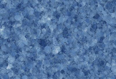 The primary subject of the image is a blue surface, which appears to be a blue marble or a blue-tinted wall. The setting is indoors, with the blue surface serving as the background. The visual style is a close-up of the blue surface, showcasing its unique texture and color. The dominant colors in the image are blue and white, creating a calm and serene atmosphere.