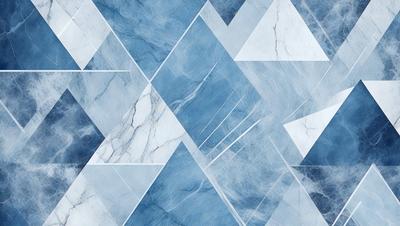 The primary subject of the image is a blue and white marble pattern. The setting is a blue and white marble surface, which serves as the background. The visual style is a combination of a photo and digital art, creating a unique and intricate design. The dominant colors are blue and white, giving the image a clean and elegant appearance.