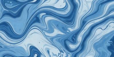 The primary subject of the image is a blue and white swirling pattern, which appears to be a painting or a digital artwork. The setting is a blue background, and the visual style is a combination of photo and digital art. The dominant colors are blue and white, creating a calming and soothing atmosphere.