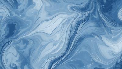 The primary subject of the image is a blue and white ocean wave. The setting is the ocean, with the wave crashing against the surface. The visual style is a painting, which gives the image a more artistic and vibrant appearance. The dominant colors are blue and white, creating a serene and calming atmosphere.