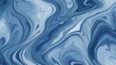 The primary subject of the image is a blue and white ocean wave. The setting is the ocean, with the wave being the main focus of the image. The visual style is a digital art or illustration, as the wave appears to be a pattern or texture. The dominant colors are blue and white, creating a calm and serene atmosphere.