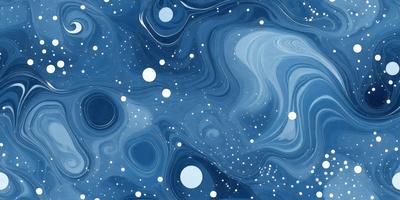 The primary subject of the image is a blue and white swirling pattern, which appears to be a digital art or illustration. The setting is a blue background, and the visual style is a combination of digital art and illustration. The dominant colors are blue and white, creating a calming and serene atmosphere.