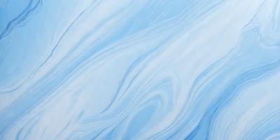 The primary subject of the image is a blue and white ocean wave. The setting is the ocean, with the wave being the main focus of the image. The visual style is a painting, which gives the image a more artistic and creative appearance. The dominant colors are blue and white, creating a serene and calming atmosphere.