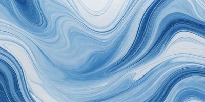 The primary subject of the image is a blue and white painting of a wave. The setting is a white background, and the visual style appears to be a digital art or illustration. The dominant colors in the painting are blue and white, creating a serene and calming atmosphere.