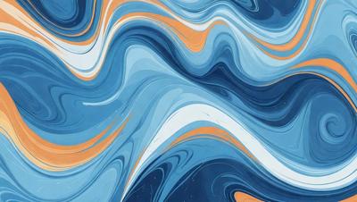 The primary subject of the image is a blue and orange swirling pattern, which appears to be a digital art or illustration. The setting is a blue and orange background, creating a vibrant and lively atmosphere. The visual style is a mix of digital art and illustration, with the swirling pattern being the main focus of the image. The colors and mood convey a sense of energy and movement, with the blue and orange hues adding a sense of depth and contrast to the overall composition.