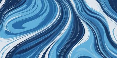 The primary subject of the image is a blue and white ocean wave. The setting is the ocean, with the wave being the main focus of the image. The visual style is a digital art or illustration, as the wave is depicted in a detailed and artistic manner. The dominant colors are blue and white, creating a serene and calming atmosphere.