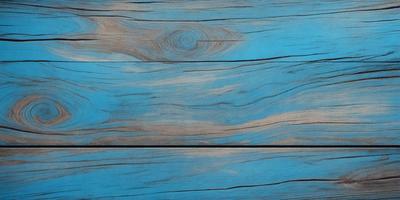 The primary subject of the image is a wooden surface with a blue background. The setting appears to be a cloudy sky, which adds a sense of depth and atmosphere to the scene. The visual style of the image is a combination of a photo and a digital art, creating a unique and artistic representation of the wooden surface. The dominant colors in the image are blue and brown, giving the scene a calm and serene mood.