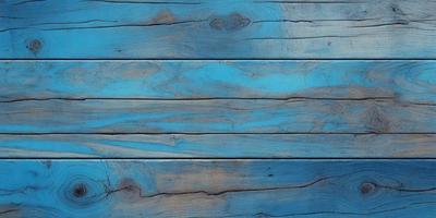 The primary subject of the image is a wooden wall with a blue background. The setting appears to be a room with a wooden floor. The visual style is a close-up of the wooden wall, which gives a sense of texture and depth. The dominant colors are blue and brown, creating a calm and soothing atmosphere.