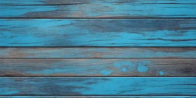 The primary subject of the image is a wooden surface with a blue color. The setting is a wooden wall, and the visual style appears to be a photo. The dominant colors are blue and brown, creating a calm and natural atmosphere.