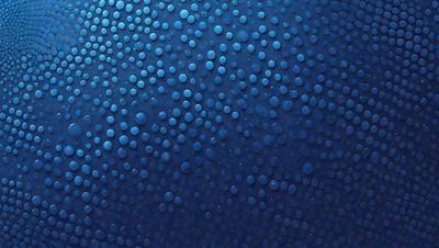 The primary subject of the image is a blue background with a pattern of blue circles. The setting is a dark blue sky, and the visual style appears to be a digital art or illustration. The dominant colors are blue, and the overall atmosphere is calm and serene.