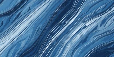 The primary subject of the image is a blue and white ocean wave. The setting is the ocean, with the wave being the main focus of the image. The visual style is a digital art or illustration, as the wave is depicted in a detailed and artistic manner. The dominant colors are blue and white, creating a serene and calming atmosphere.