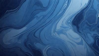 The primary subject of the image is a blue and white ocean wave. The setting is the ocean, with the wave being the main focus of the image. The visual style is a digital art or illustration, as the wave is depicted in a detailed and artistic manner. The dominant colors in the image are blue and white, creating a serene and calming atmosphere.