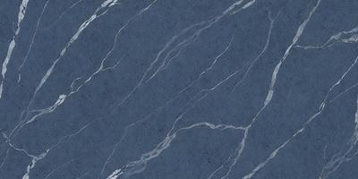 The primary subject of the image is a blue marble tile with a pattern of white streaks. The setting is a wall, and the visual style is a close-up of the tile. The colors and mood of the image are predominantly blue and white, creating a clean and elegant appearance.