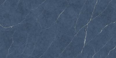 The primary subject of the image is a blue marble wall with a textured surface. The setting is a room with a blue background. The visual style is a close-up of the marble wall, showcasing its unique texture and color. The dominant colors are blue and grey, creating a calm and sophisticated atmosphere.