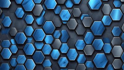 The primary subject of the image is a blue and white patterned wallpaper. The setting is a wall with a blue and white patterned design. The visual style is a close-up of the patterned wallpaper. The dominant colors are blue and white, creating a calm and soothing atmosphere.